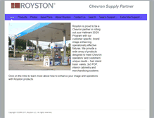 Tablet Screenshot of chevron-roystonsupport.com
